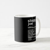Funny Thanksgiving Food Apparel, Sloppy Joe Nutrit Kaffeetasse (VorderseiteRechts)