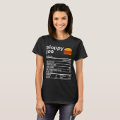 Funny Thanksgiving Food Apparel, Sloppy Joe Nutrit T-Shirt (Vorne ganz)