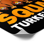 Funny Thanksgiving Friendsgiving Squad Turkey Butt Poster (Ecke)