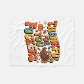 Funny Thanksgiving Friendsgiving Thankful For You  Fleecedecke (Vorderseite (Horizontal))