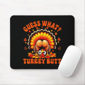 Funny Thanksgiving Guess What Turkey Butt Couples  Mousepad (Mit Mouse)