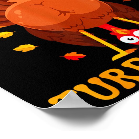 Funny Thanksgiving Guess What Turkey Butt For Boys Poster (Ecke)