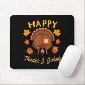 Funny Thanksgiving Guess What Turkey Butt Mousepad (Mit Mouse)