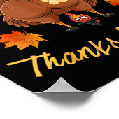 Funny Thanksgiving Guess What Turkey Butt Poster (Ecke)