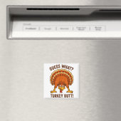 Funny Thanksgiving Kids Joke Meme Guess What Turke Magnet (In Situ (Geschirrspüler))