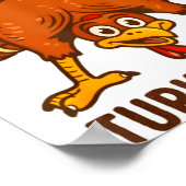 Funny Thanksgiving Kids Joke Meme Guess What Turke Poster (Ecke)