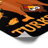 Funny Thanksgiving Kids Joke Meme Guess What Turke Poster (Ecke)