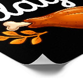 Funny Thanksgiving Leg Day Family Matching Turkey  Poster (Ecke)