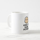 Funny Thanksgiving Mug | Kind of Rude Potato Coffe Kaffeetasse (Vorderseite Links)