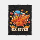 Funny Thanksgiving Outfit Kids Toddler Boys Dab Tu Fleecedecke (Vorderseite)