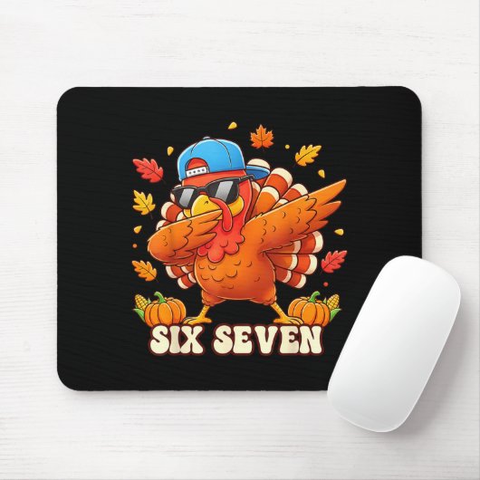 Funny Thanksgiving Outfit Kids Toddler Boys Dab Tu Mousepad (Mit Mouse)