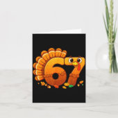 Funny Thanksgiving Outfit Kids Toddler Boys Men 67 Karte (Vorderseite)