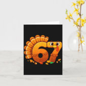 Funny Thanksgiving Outfit Kids Toddler Boys Men 67 Karte (Gelbe Blume)