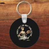 Funny Thanksgiving Retro N Up Inappropriate Stuffe Schlüsselanhänger (Vorderseite)