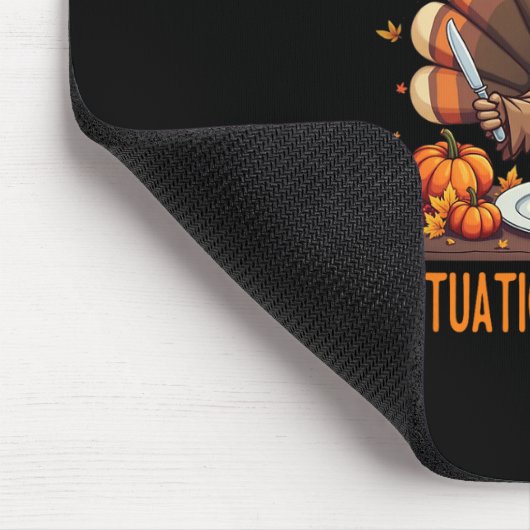 Funny Thanksgiving Teacher Turkey Lets Eat Kids Pu Mousepad (Ecke)