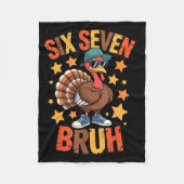 Funny Thanksgiving Turkey 67 Bruh Fall Farm Men Wo Fleecedecke (Vorderseite)