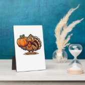 Funny Thanksgiving Turkey Design  Family Holiday M Fotoplatte (Seite)