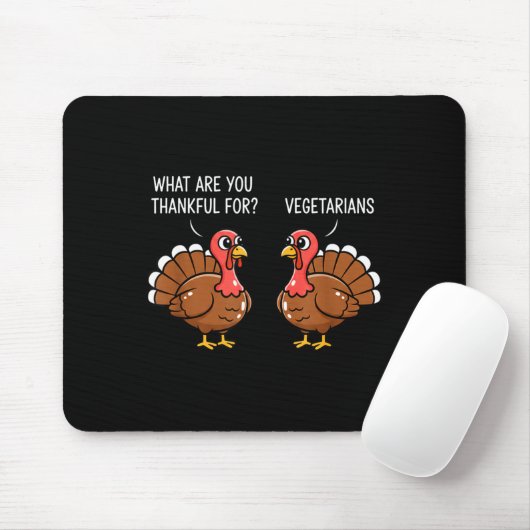 Funny Thanksgiving Turkey Design - What Are You Th Mousepad (Mit Mouse)