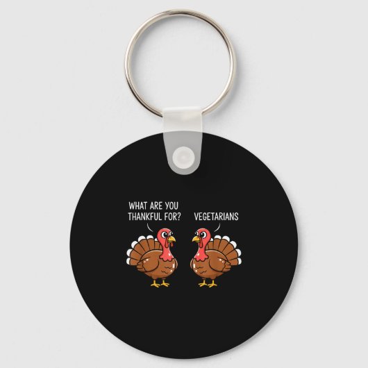 Funny Thanksgiving Turkey Design - What Are You Th Schlüsselanhänger (Vorderseite)