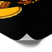 Funny Thanksgiving Turkey Gift For Men Women Kids Poster (Ecke)