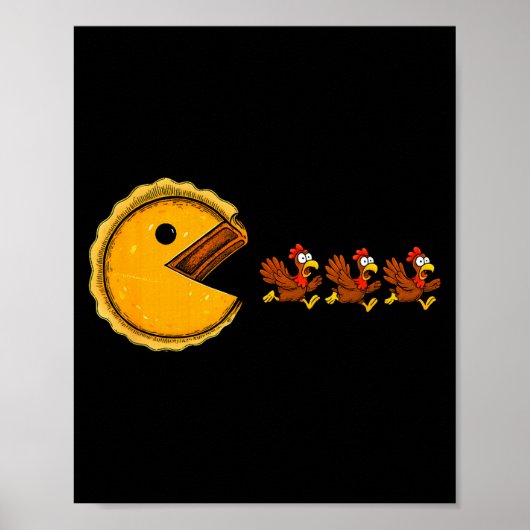 Funny Thanksgiving Turkey Gift For Men Women Kids  Poster (Vorne)