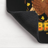 Funny Thanksgiving Turkey Gobble Gobble Bruh Boys Mousepad (Ecke)