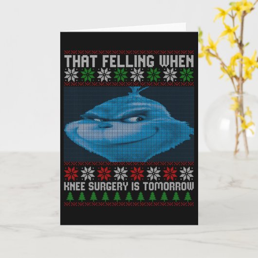 Funny That Feeling When Knee Surgery Is Tomorrow U Karte (Gelbe Blume)