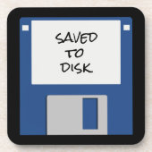 Funny Thback Computer Floppy Diskette Untersetzer (Vorderseite)