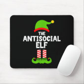 Funny The Antisocial Elf Christmas Family Pajama A Mousepad (Mit Mouse)