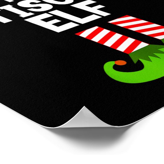 Funny The Antisocial Elf Christmas Family Pajama A Poster (Ecke)