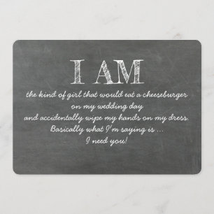 Funny the Art of Girl Bridesmaid Vorschlag Card Einladung