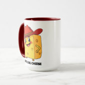 Funny The Big Cheese 10-Gallon Cowboy Hat Boss Tasse (Vorderseite Links)