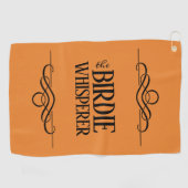 Funny The Birdie Whisperer Golfhandtuch (Horizontal)