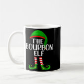 Funny The Bourbon Elf Matching Family Christmas Kaffeetasse (Links)