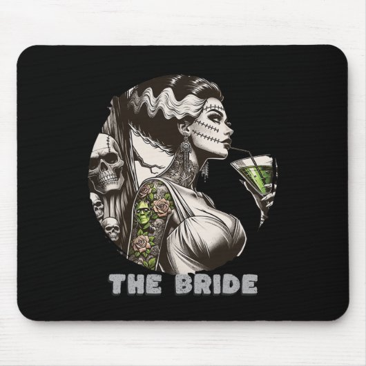Funny the Bridge The Monster Frankenstein Spooky H Mousepad (Vorne)
