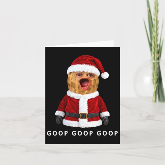 Funny The Burnt Peanut Goop Bungulator Christmas Karte (Vorderseite)