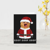 Funny The Burnt Peanut Goop Bungulator Christmas Karte (Gelbe Blume)