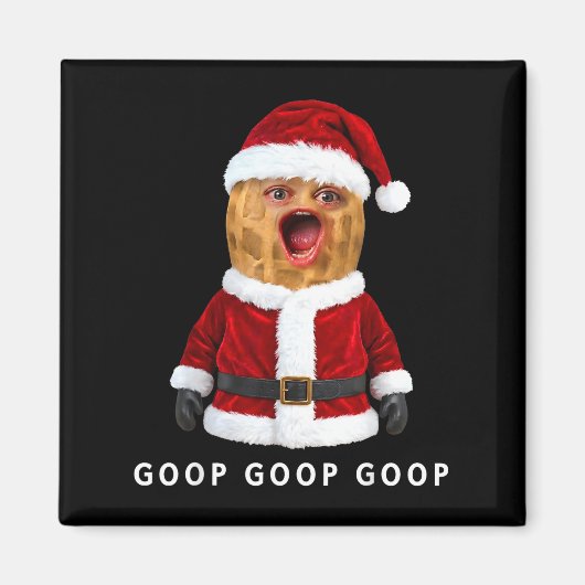 Funny The Burnt Peanut Goop Bungulator Christmas Magnet (Vorne)