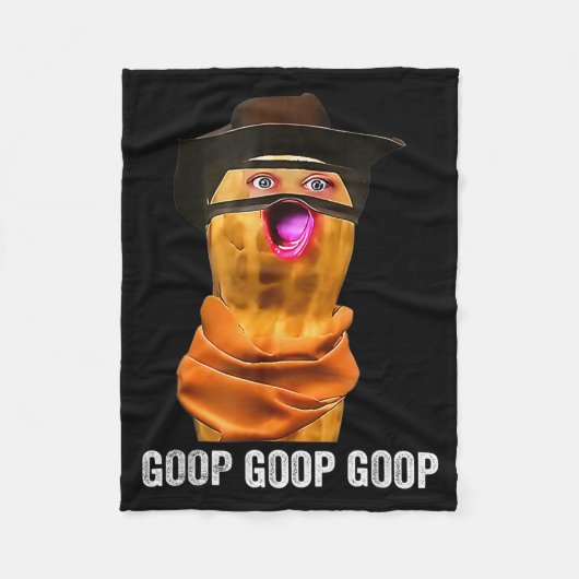 Funny The Burnt Peanut Goop Bungulator Fleecedecke (Vorderseite)
