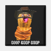 Funny The Burnt Peanut Goop Bungulator Magnet (Vorne)