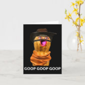 Funny The Burnt Peanut Goop Bungulator Tee Karte (Gelbe Blume)