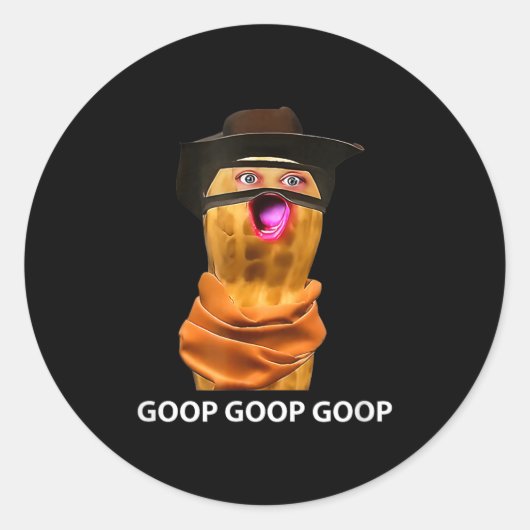 Funny The Burnt Peanut Goop Bungulator Tee  Runder Aufkleber (Vorderseite)