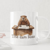 Funny the Dam Boss Beaver Wasserfarbe Kaffeetasse