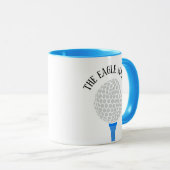 Funny the Eagle Maker Golf Ball T-Shirt Tasse (VorderseiteRechts)