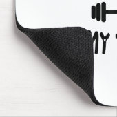 Funny The Gym Is My Therapy Motivational Fitness L Mousepad (Ecke)