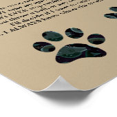 Funny "The Law of the Paw" Poster (Ecke)