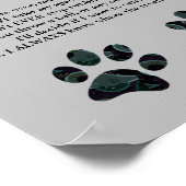 Funny "The Law of the Paw" Poster (Ecke)