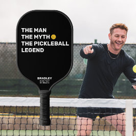 Funny the Man, Myth, Pickleball Legende benutzerde Schläger