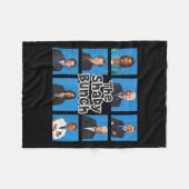 Funny The Shady Bunch 2024 Fleecedecke (Vorderseite (Horizontal))