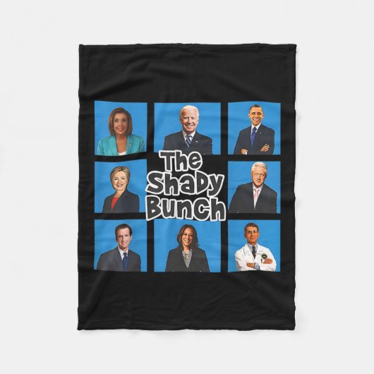 Funny The Shady Bunch 2024 Fleecedecke (Vorderseite)